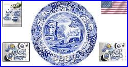 Charming Blue Italian Dinner Plates Set of 4, 10.5 Inch for Elegant Occasions