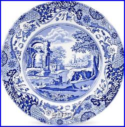 Charming Blue Italian Dinner Plates Set of 4, 10.5 Inch for Elegant Occasions