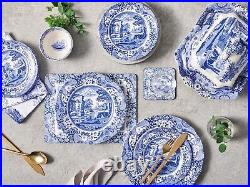 Charming Blue Italian Dinner Plates Set of 4, 10.5 Inch for Elegant Occasions