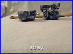 Copeland Spode Italian 5 Small Pieces 2 Eggcups, 2 Small Salt Dishes, Coaster