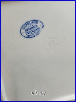 Copeland Spode Square Covered Vegetable Tureen Blue Italian (Old Backstamp)