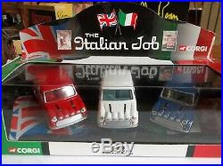 Corgi 05506 The Italian Job 3 Piece Mini Set NEW in Box from 2003 1/36 Scal