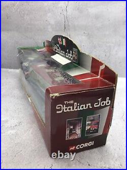 Corgi 36502 The Italian Job Three-Piece Mini Set Plus Red, Blue & White Coach