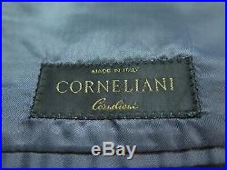 Corneliani Super 120s Wool Blue Striped Two Piece Italian Men Suit 33x30 40/42 R