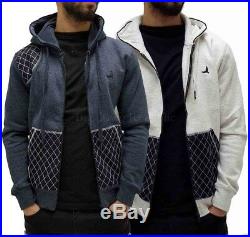 D-Rock Men's Denim Patch Cotton Zip Up Hoodie Jacket, Is Time Money New Star Era