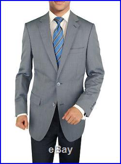 DTI BB Signature Italian Mens Wool Suit Set 3 Piece Jacket Pant Extra Trousers