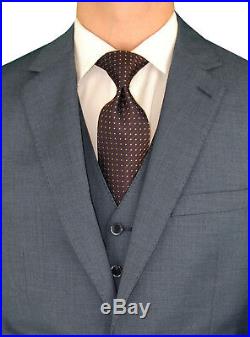 DTI BB Signature Italian Wool Vested Mens Suit 3 Piece Jacket Slacks Waistcoat