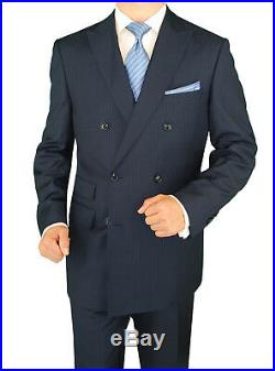 DTI GV Executive Italian Mens Suit Set 2 Piece Double Breasted Jacket
