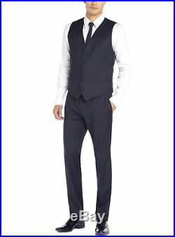 DTI GV Executive Italian Vested Mens Suit Wool 2 Button Jacket 3 Piece Tux Vest