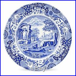 Dinner Plate Spode Set of 4 Pieces Blue Italian 10 Inches Porcelain White Body