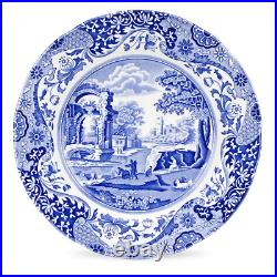 Dinner Plate Spode Set of 4 Pieces Blue Italian 10 Inches Porcelain White Body