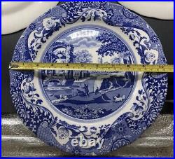 Dinner Plate Spode Set of 4 Pieces Blue Italian 10 Inches Porcelain White Body