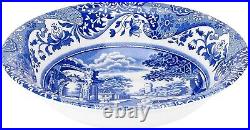 Dishwasher Safe Blue Italian Cereal Bowls 6.5-Inch Set of 4 for All Occasions