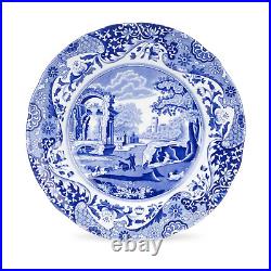 Elegant Spode Blue Italian Set of 4 Luncheon Plates for Stylish Dining