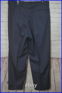 Emilio Batch Mens Blue ITALIAN Wool Pleated 2 Pc Suit 42R Jacket 36x30 Pant