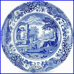 English Spode Blue Italian Dinner Plate Set Of 4 Freezer Microwave Dishwash Safe