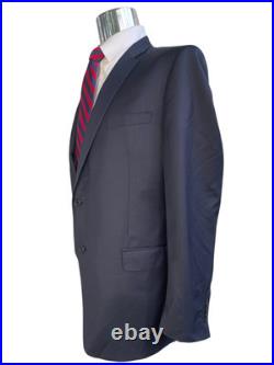 Ermenegildo Zegna Wool-saks Fifth Avenue, Dark Blue Italian Blazer, 48l