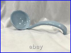 FAENZA Garofano Blue Carnation Sigma Soup Tureen Lid Ladle & Under Plate Italy