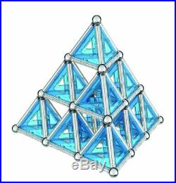 Geomag 025 Pro-L Building Set, Blue And Silver Metal, 174 Pieces