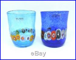 Glasses Glass Murano 2 Piece Murrina Multicolour Blue Easy For Use Gift