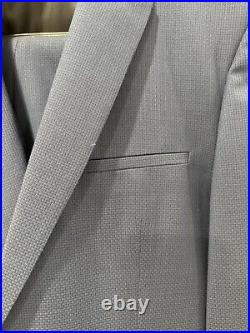 HUGO BOSS 3 PIECE SUIT S 38 Brand New W All Tags. Sky Blue Italian Fabric