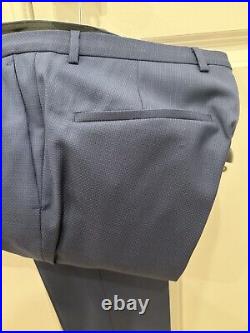 HUGO BOSS 3 PIECE SUIT S 38 Brand New W All Tags. Sky Blue Italian Fabric