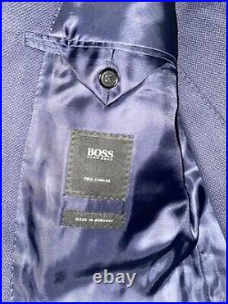 HUGO BOSS 38R 40S Three Piece Suit Italian Woven COLOMBO -Original$2195.00