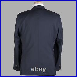 HUGO BOSS Blazer Mens 40R Johnstons5 Navy Blue Italian Wool Modern Suit Jacket