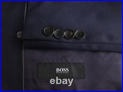 HUGO BOSS Suit 44L W36 Excellent Condition Blue Italian Fabric Johnston Lenon