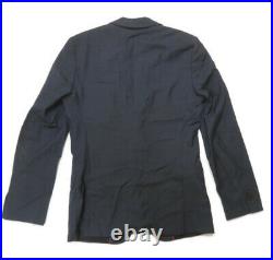 Hugo Boss Navy Blue Italian Suit Sport Coat Blazer Jacket Mens 36R 2 Button Wool