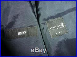 Hugo boss blue winter suit guabello italian 2 piece fall 38 jacket x 32 trousers