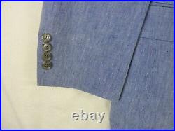 Ibiza F. LLI Ormezzano Mens Blazer 44R Blue Italian made Linen Model CARBO