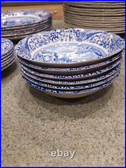 Italian Blue Spode Complete Dinner Set, 30 Pieces, Made In England