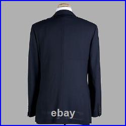 J CREW Blazer Mens 42L Ludlow Traveler Navy Blue Italian Wool Jacket A0536
