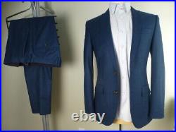 J. CREW Ludlow Suit 34S W30 Pristine Condition Blue Italian Fabric