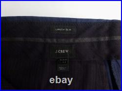 J. CREW Ludlow Suit 36R W30 Blue Italian Cotton Slim CARPINI