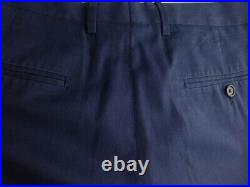 J. CREW Ludlow Suit 36R W30 Blue Italian Cotton Slim CARPINI