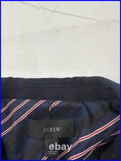 J. Crew Blazer Womens 16 Blue Italian Wool Dover G7102 NWT