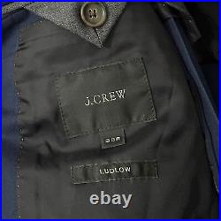 J. Crew Ludlow 39R Jacket 31 Pants Navy Blue Italian Cotton Suit Set