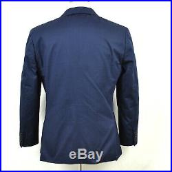 J. Crew Ludlow Blue Italian Cotton Patch Pocket Unlined Sportcoat Jacket 40S
