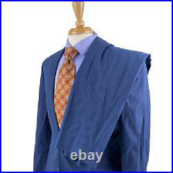 J. Crew Ludlow Blue Italian Tessuti Carpini Cotton Summer Suit 38s Tailored