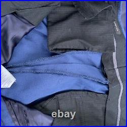 J. Crew Ludlow Blue Italian Tessuti Carpini Cotton Summer Suit 38s Tailored