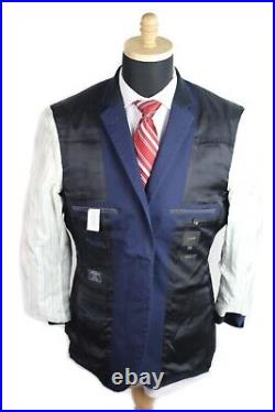 J. Crew Ludlow Dark Blue Italian Cotton Two Button Suit Size 42S 36W