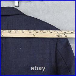 J Crew Ludlow Jacket Blazer Men 36S Blue Italian Wool Tollegno 1900 EUC