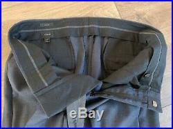 J. Crew Ludlow Navy Slim Three-Piece Suit Wool Tollegno Italy, Sz 36S 28W XS Vest