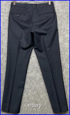 J. Crew Ludlow Slim Fit Suit Mens 34S Blue Italian Worsted Wool 30x28 Pants 2 Pc