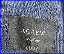 J. Crew Mens Sz 42 S Ludlow Classic Fit Blazer EUC Navy Blue Italian Wool C3268