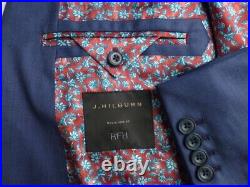 J. Hilburn Suit 53 W48 Excellent Condition Blue Italian Fabric Canonico