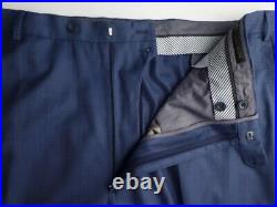 J. Hilburn Suit 53 W48 Excellent Condition Blue Italian Fabric Canonico