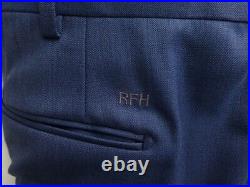 J. Hilburn Suit 53 W48 Excellent Condition Blue Italian Fabric Canonico